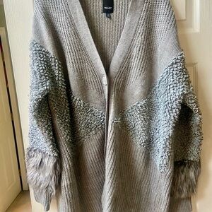 Gray Textured Women's Sweater